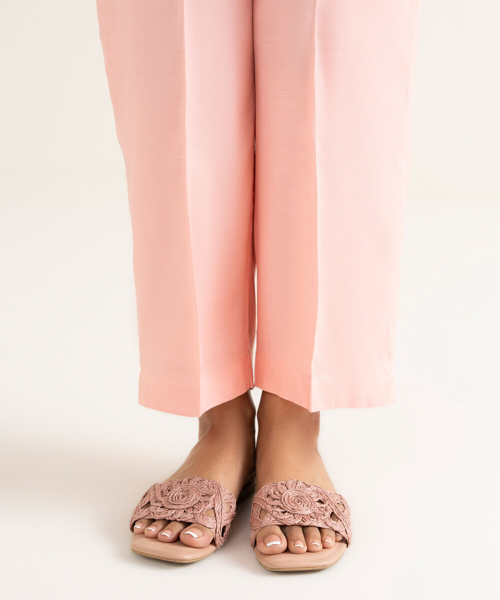 Women's RTW Bemberg Chamoz Printed Pink 2 Piece Suit