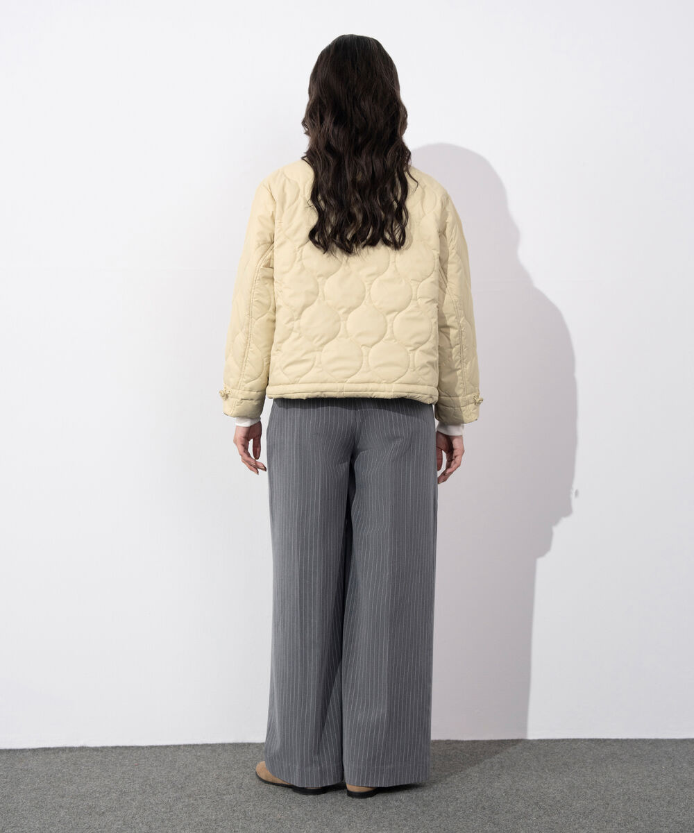 Women's Western Wear Butter Yellow Water Repellent Quilted Puffer