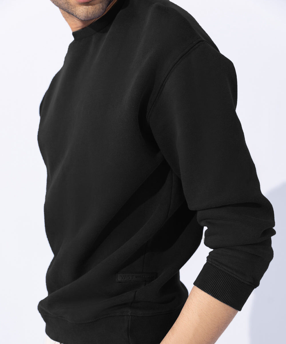 Women's Western Wear Black Sweatshirt