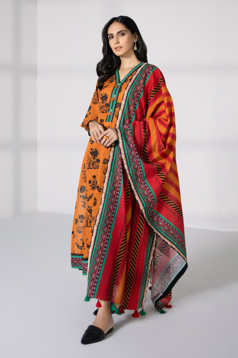 3 Piece - Printed Lawn Suit