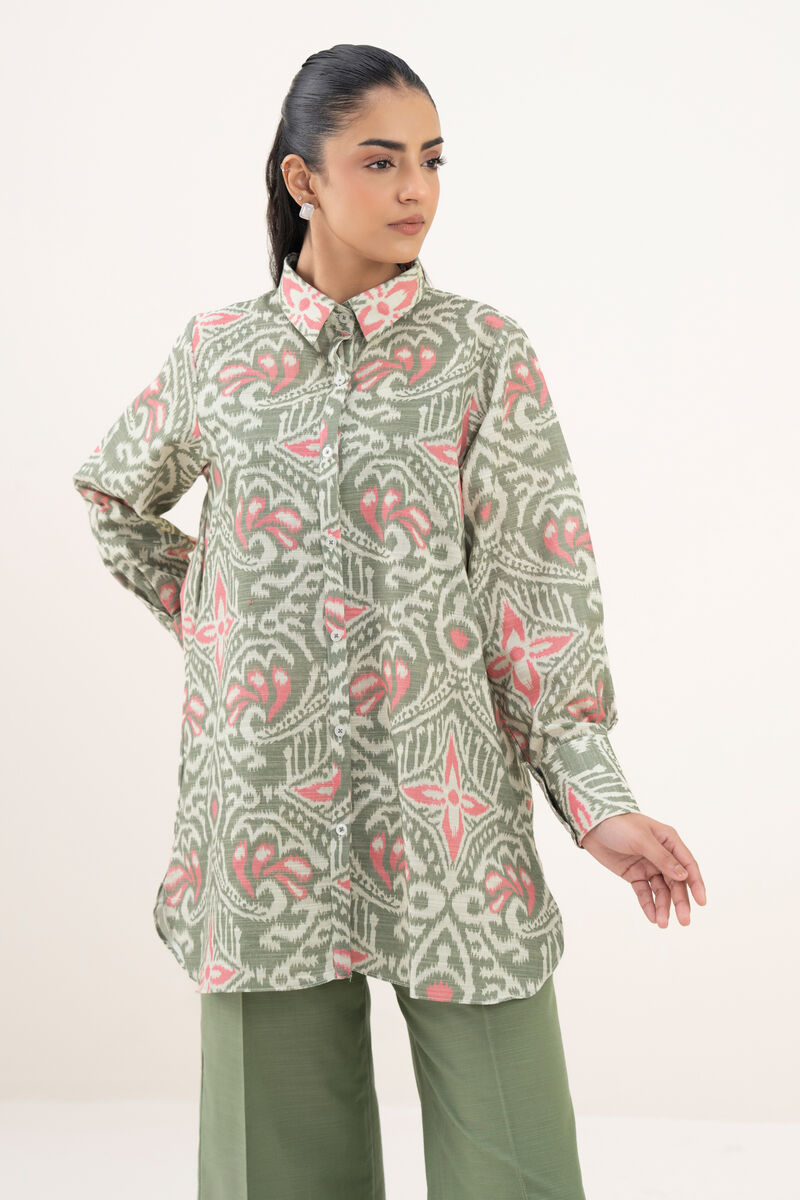 Printed Light Khaddar Shirt