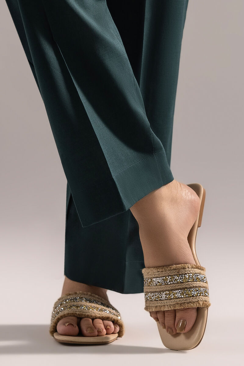 Crosshatch Straight Pants