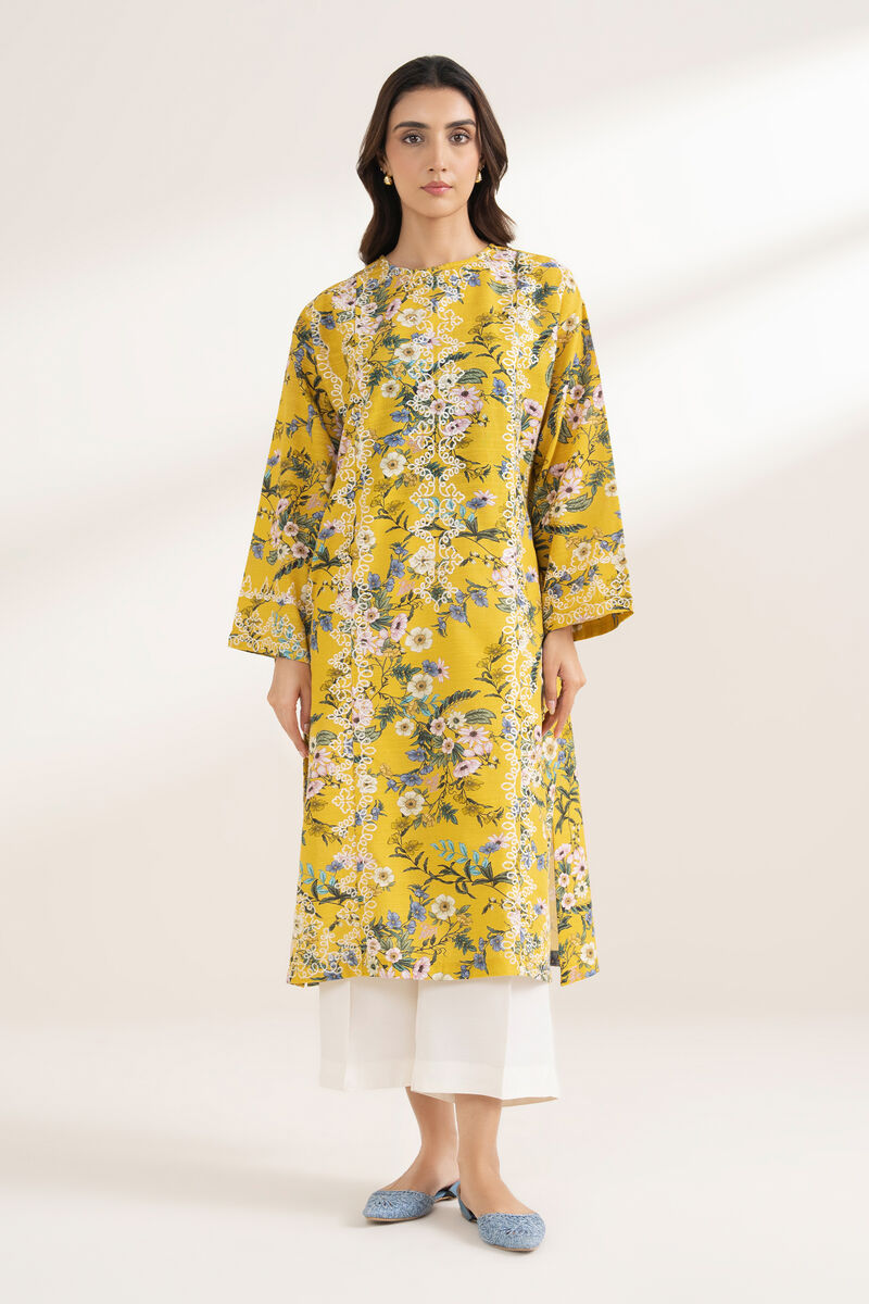 Embroidered Khaddar Shirt