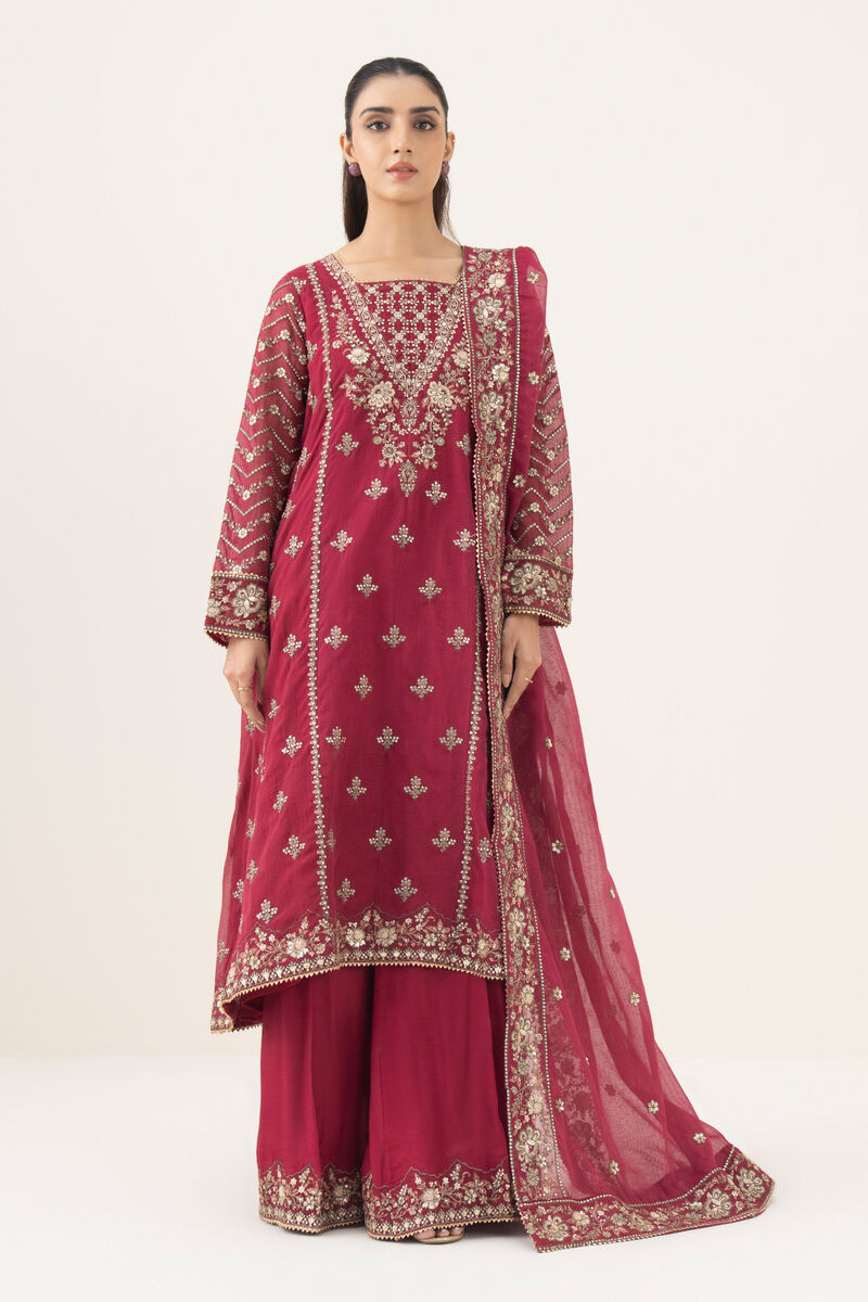 3 Piece - Embroidered Karandi Suit