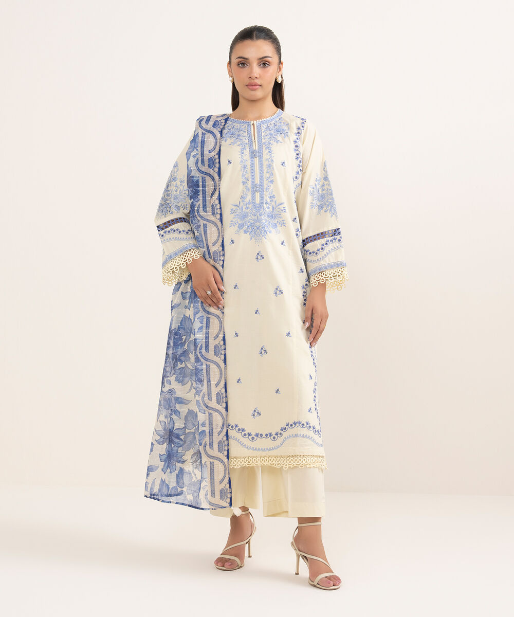 Manaar Dupatta DEPRW25V149D Sapphire PK