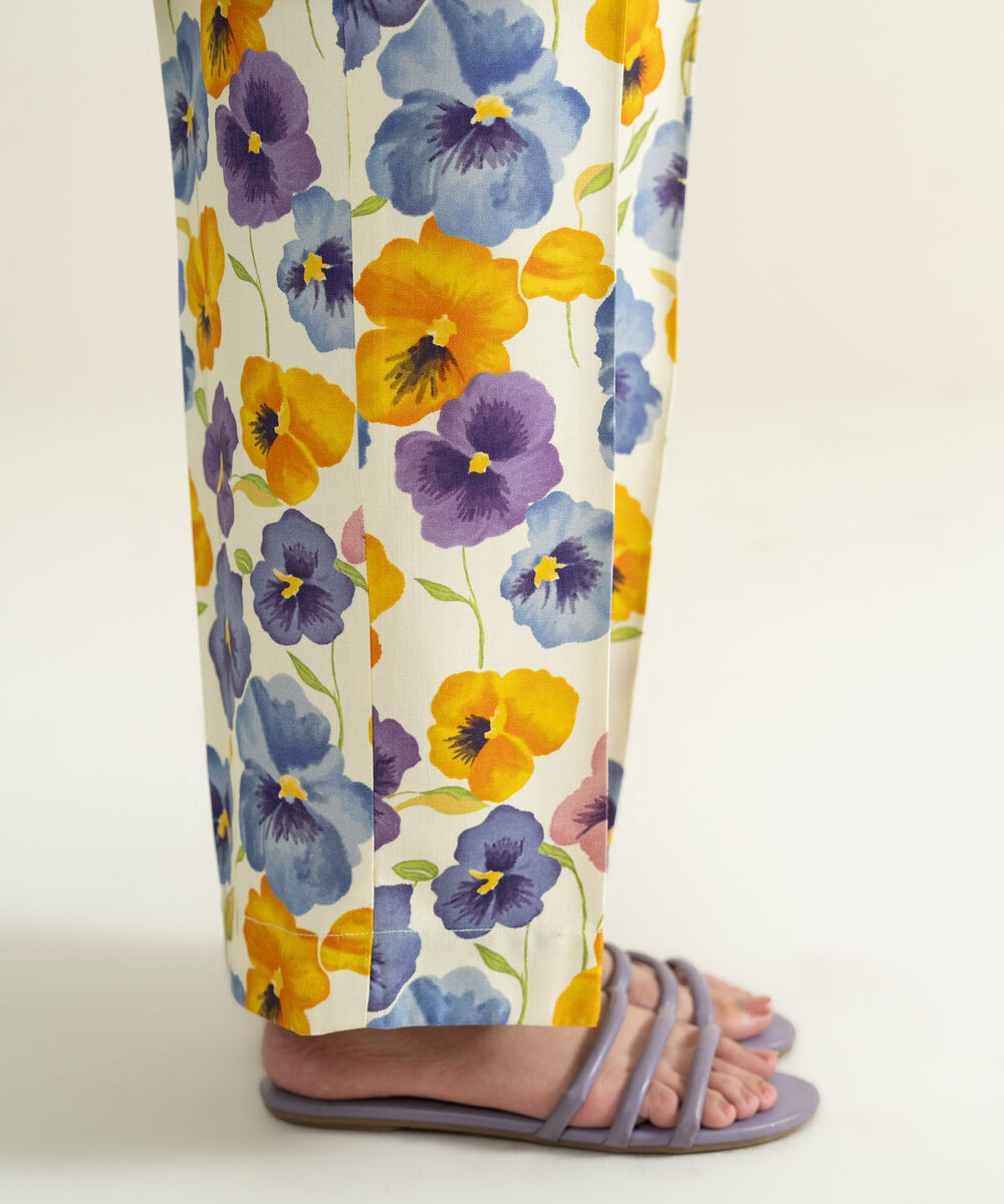 Women's RTW Textured Viscose Printed Multi Culottes