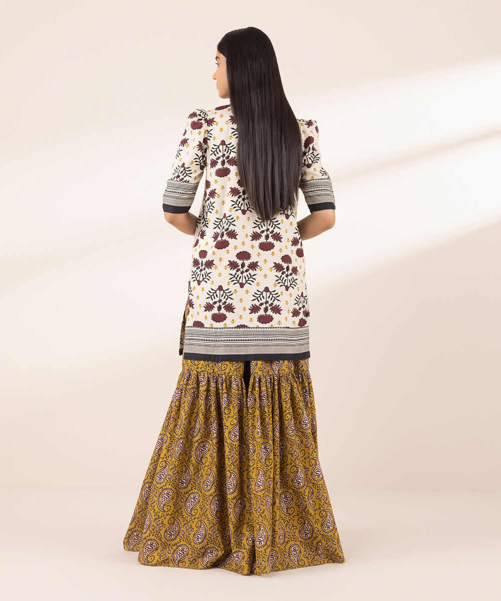 Women's RTW Arabic Lawn Multi Printed A-Line Shirt