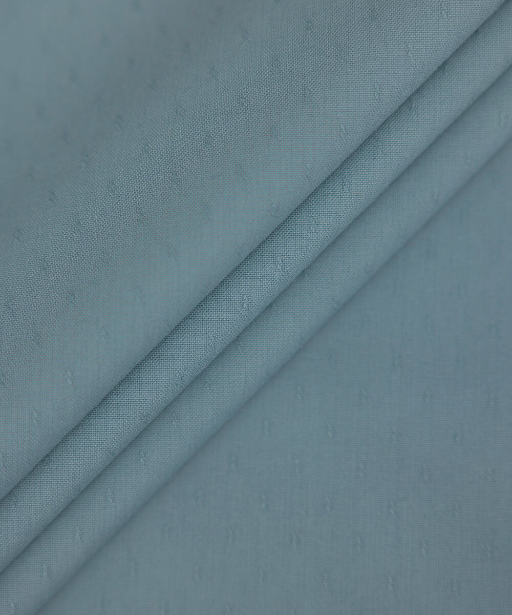 Men Unstitched Wash & Wear Grey Full Suit Fabric