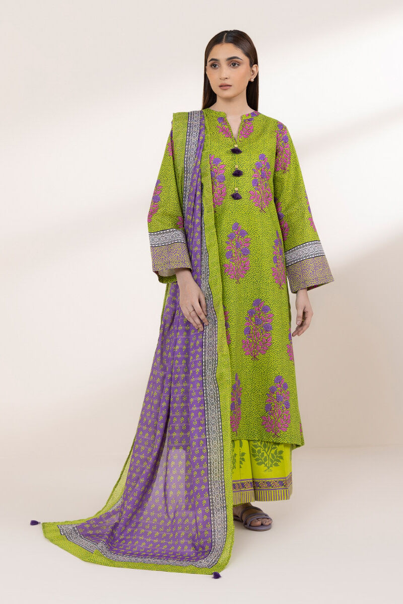 Printed Zari Voile Dupatta