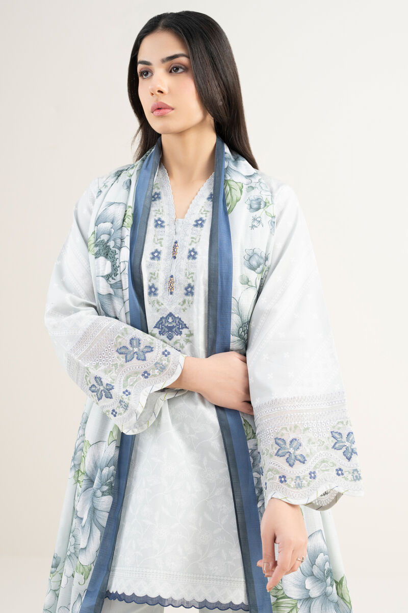 3 Piece - Embroidered Lawn Suit