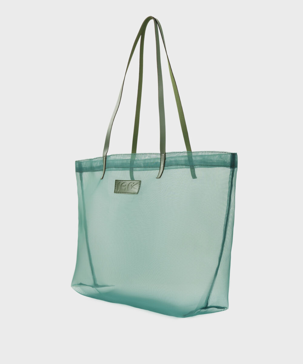 Women's Green Fabric Bag