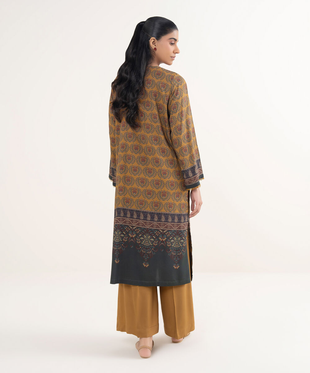 Women's RTW Viscose Linen Printed Multi Straight Shirt