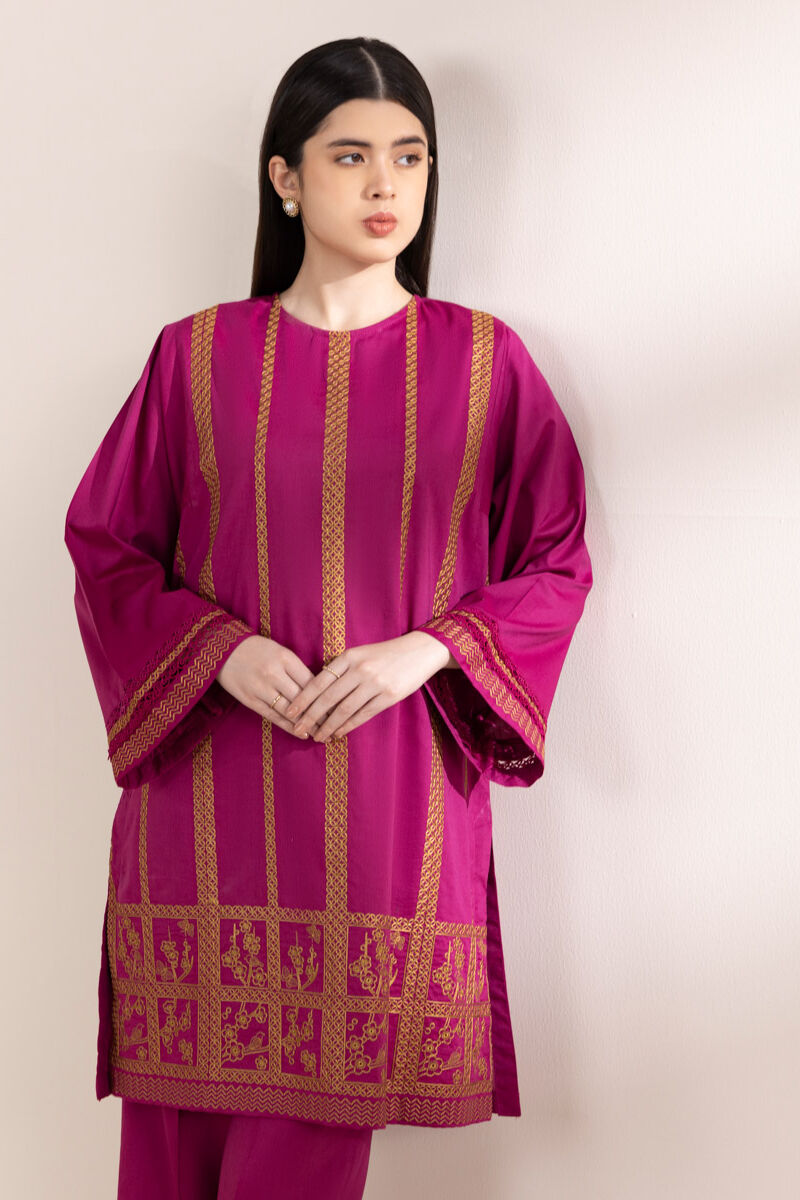 Embroidered Cotton Viscose Shirt