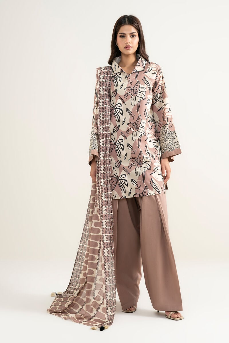3 Piece - Printed Lawn Suit
