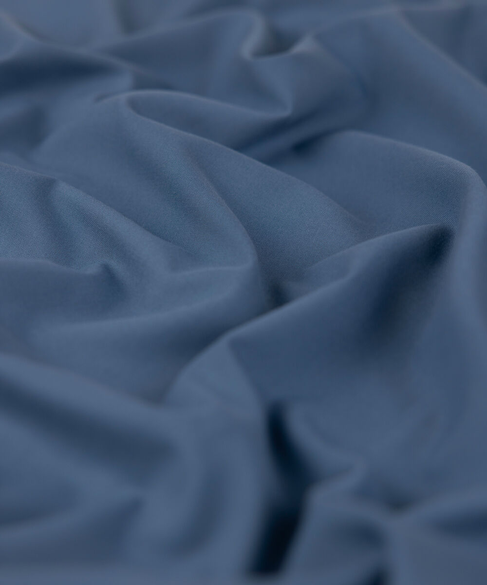 Men Unstitched Wash & Wear Blue Full Suit Fabric