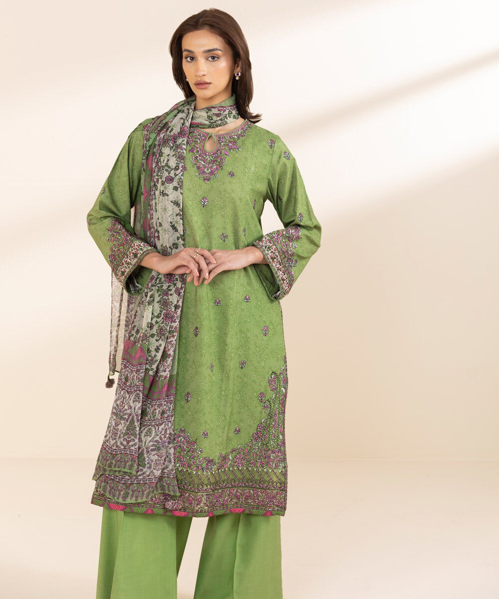 Unstitched 3 PC U3PESG25V020 Sapphire PK