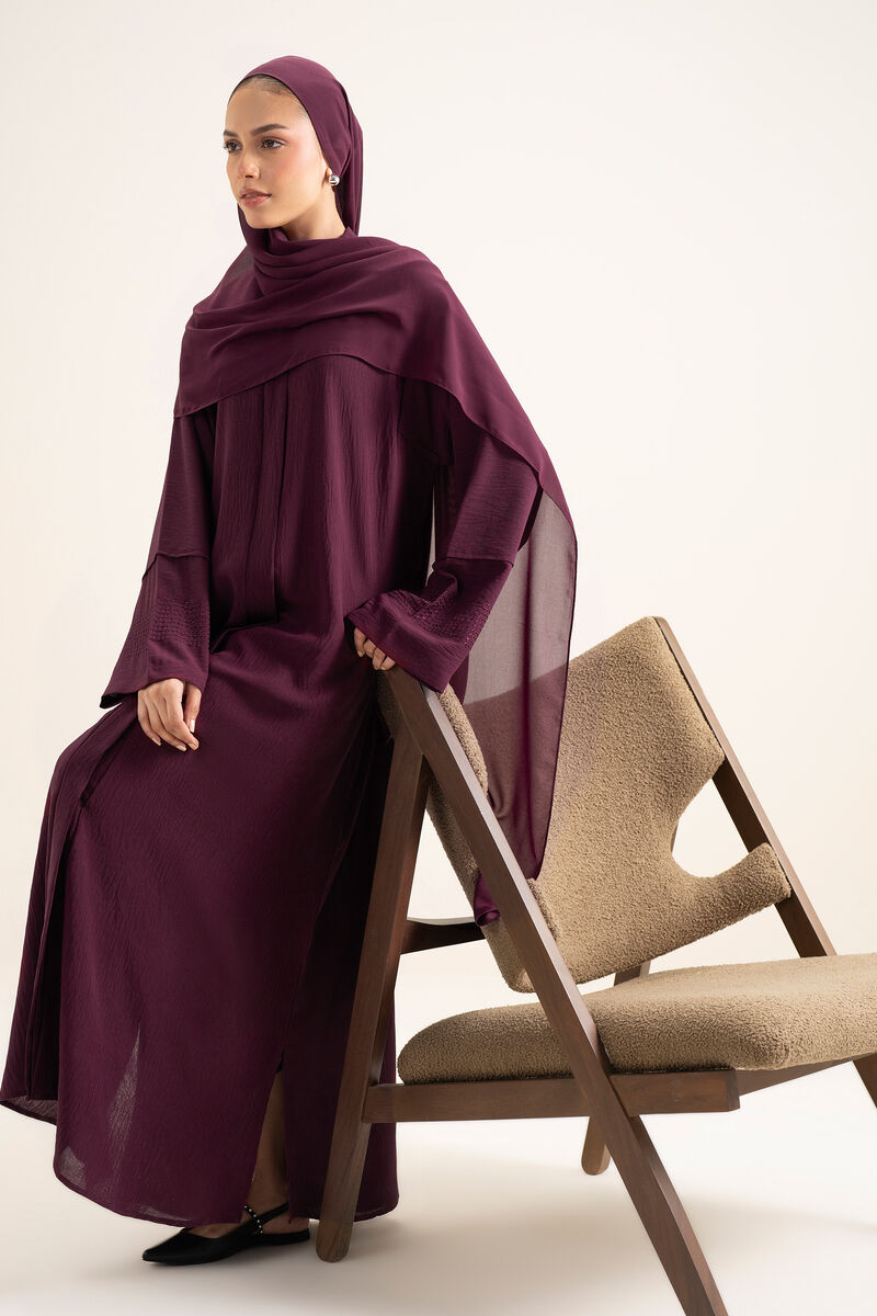 Textured Abaya Set