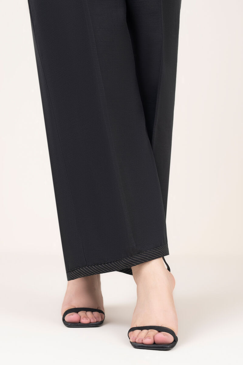 Solid Cotton Flared Pants