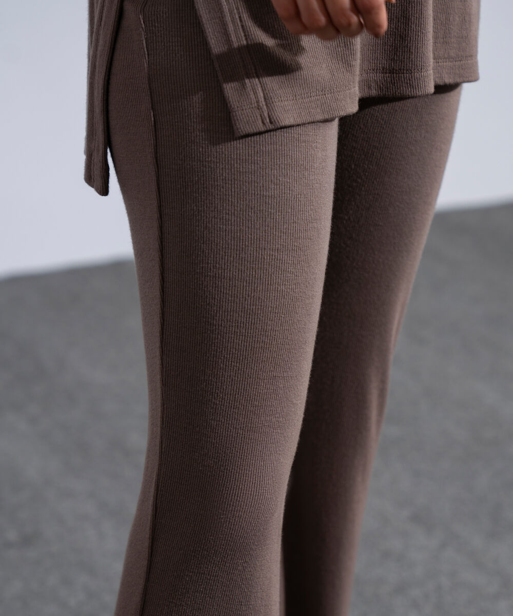 Women's Western Wear Taupe Slim-Fit Trousers