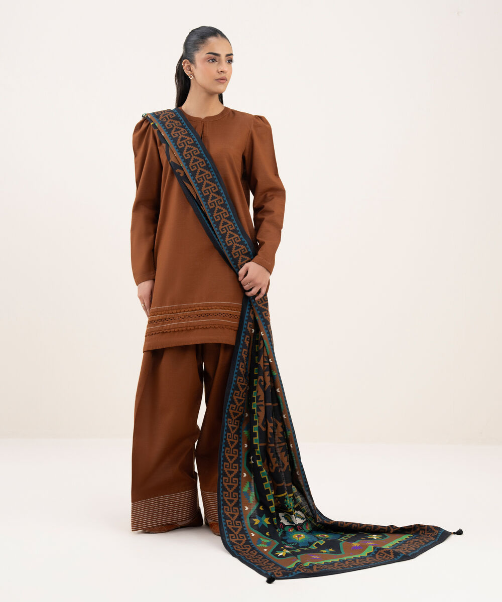 Printed Khaddar Multi Dupatta