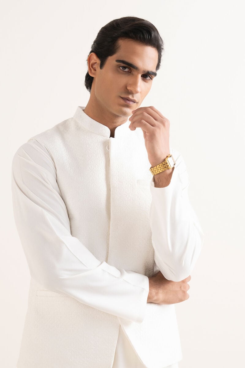 Embroidered Cotton Waistcoat