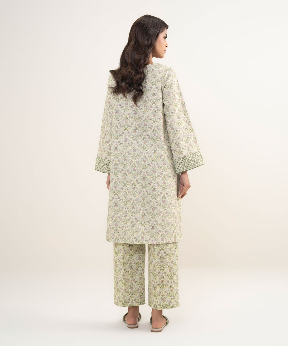 Women's Unstitched Twill Off white  3 Piece Suit