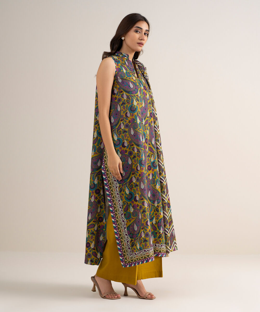 Women's Unstitched Lawn Printed Multi