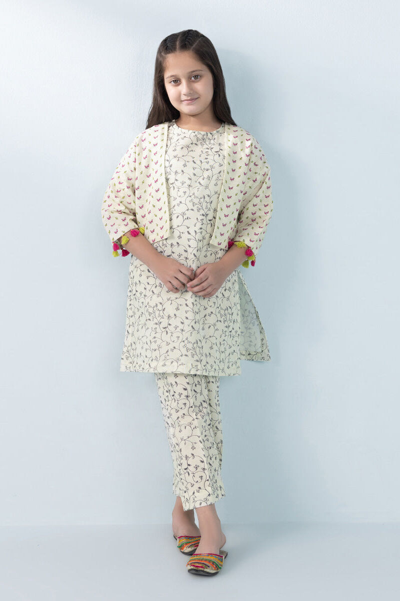 3 Piece - Embroidered Khaddar Suit