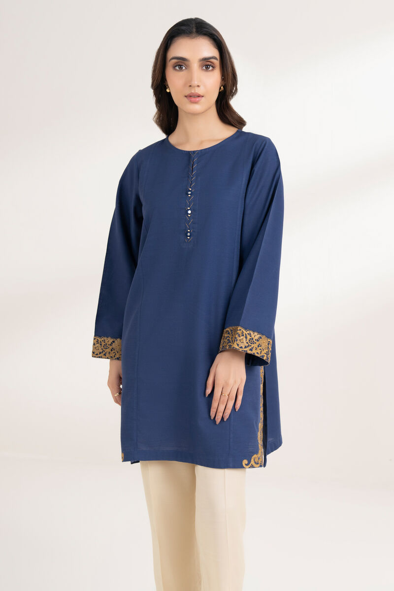 Embroidered Khaddar Shirt