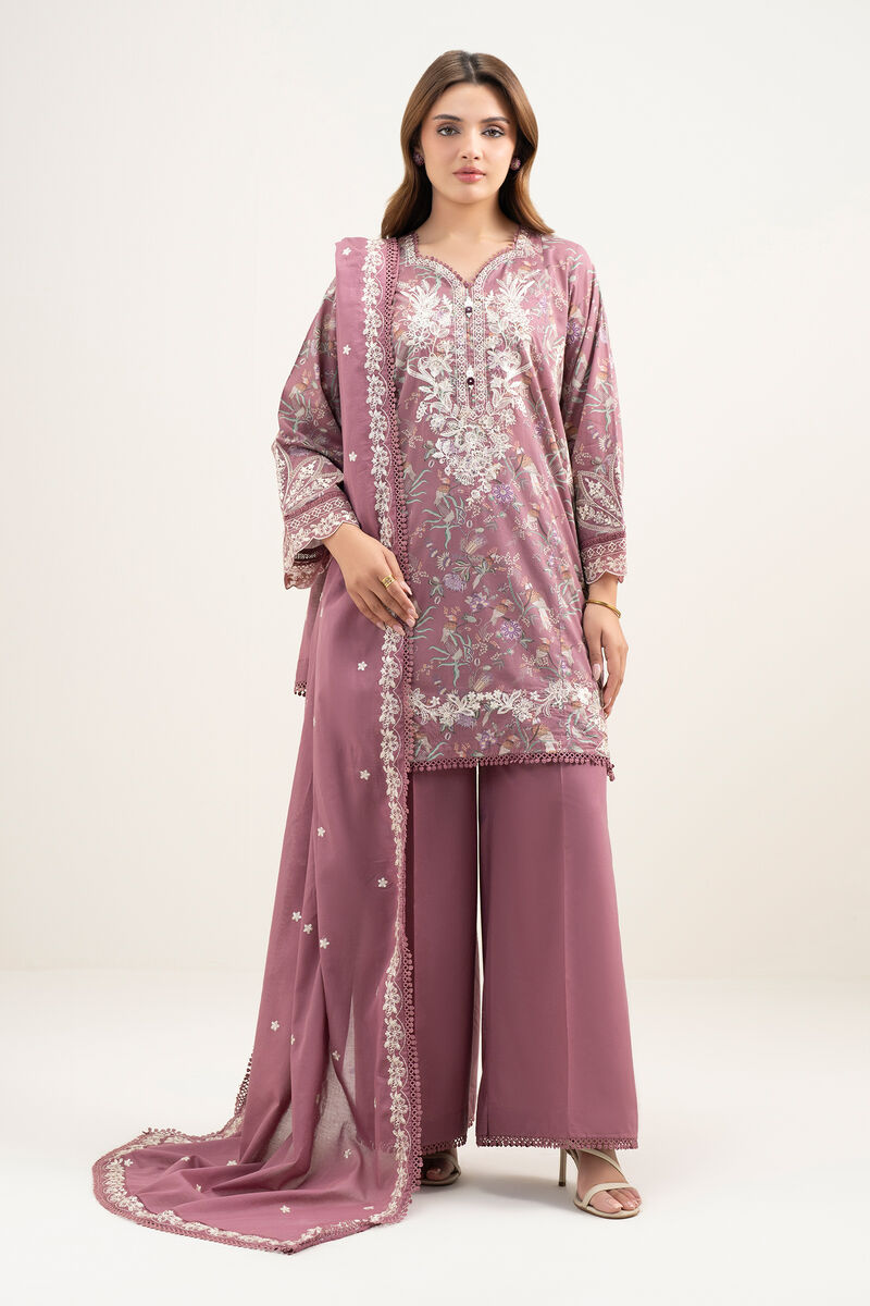 Embroidered Lawn Dupatta