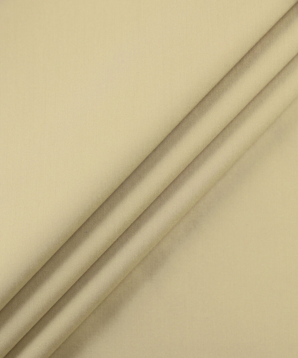 Men Unstitched Cotton Beige Full Suit Fabric