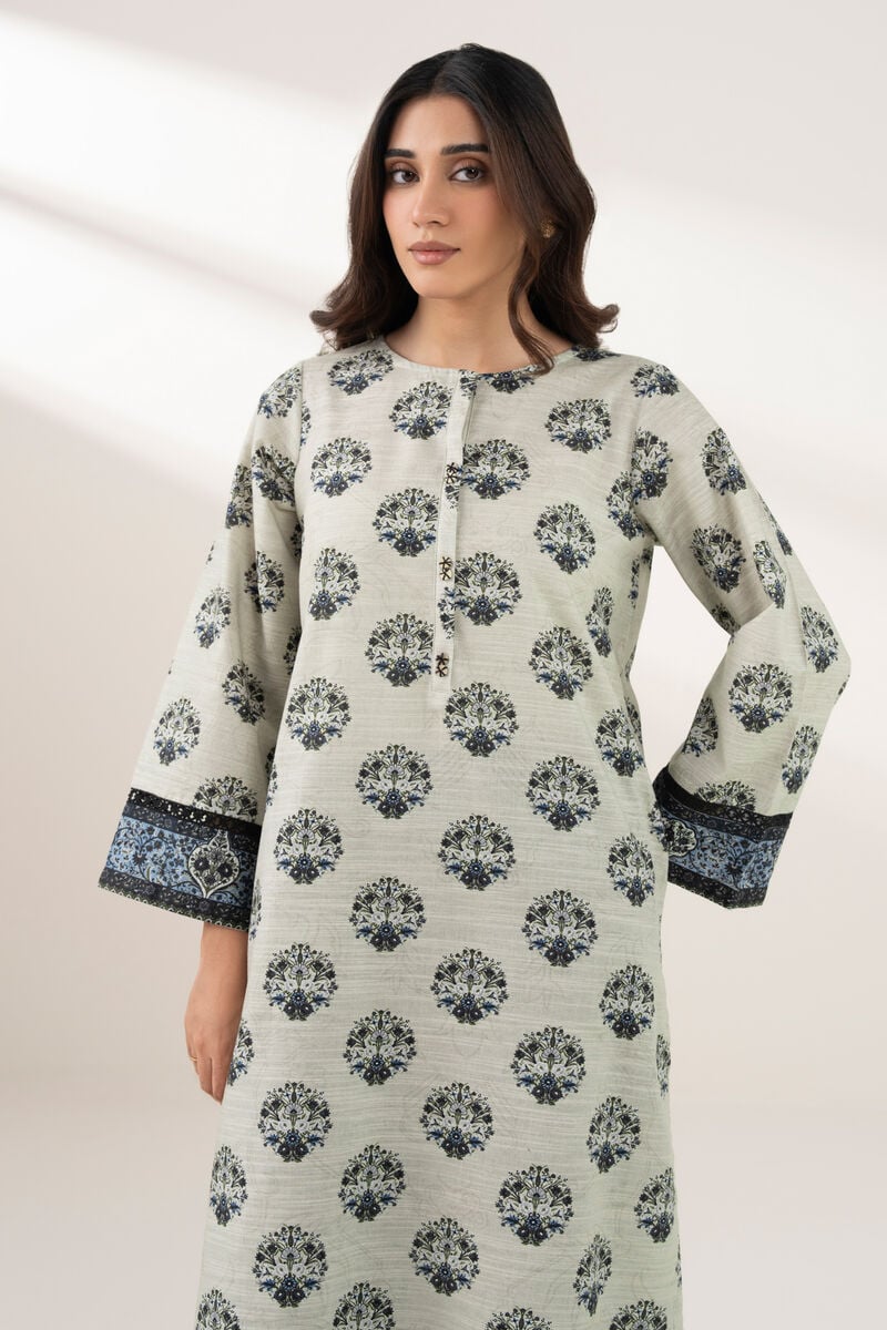 Printed Khaddar Shirt