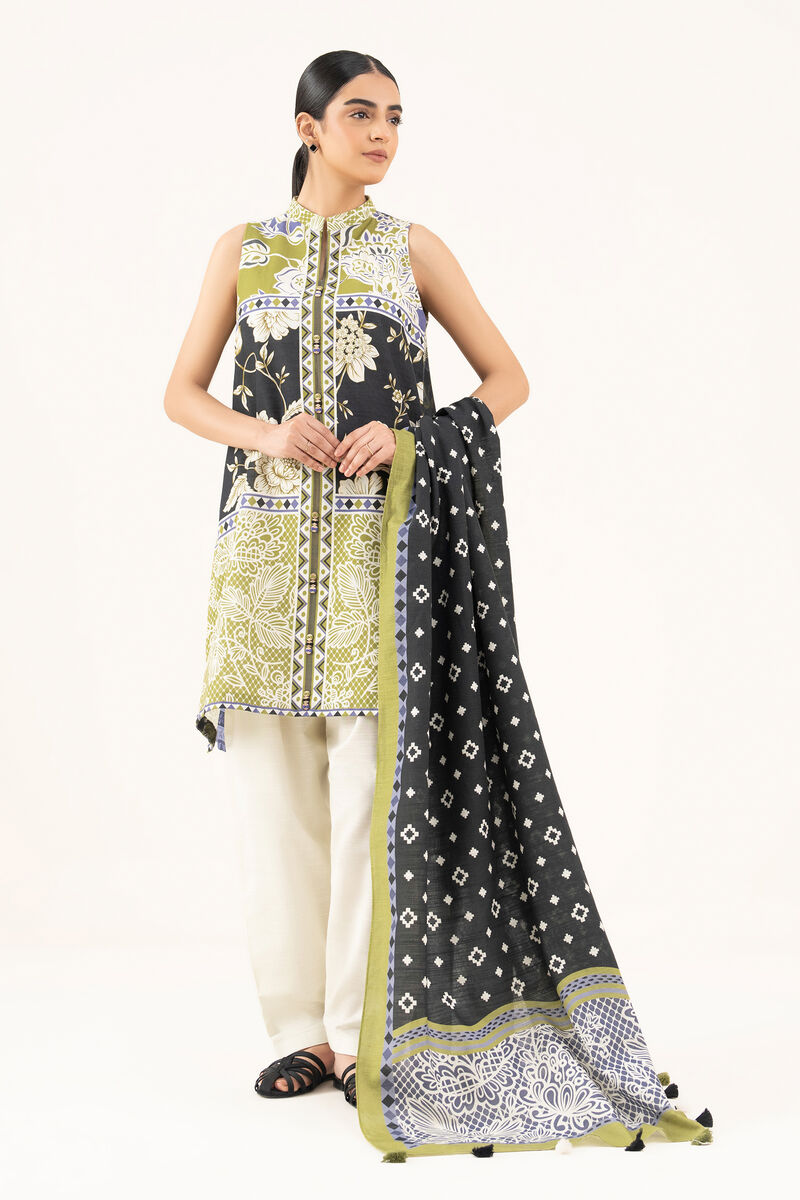 2 Piece - Printed Light Khaddar Suit