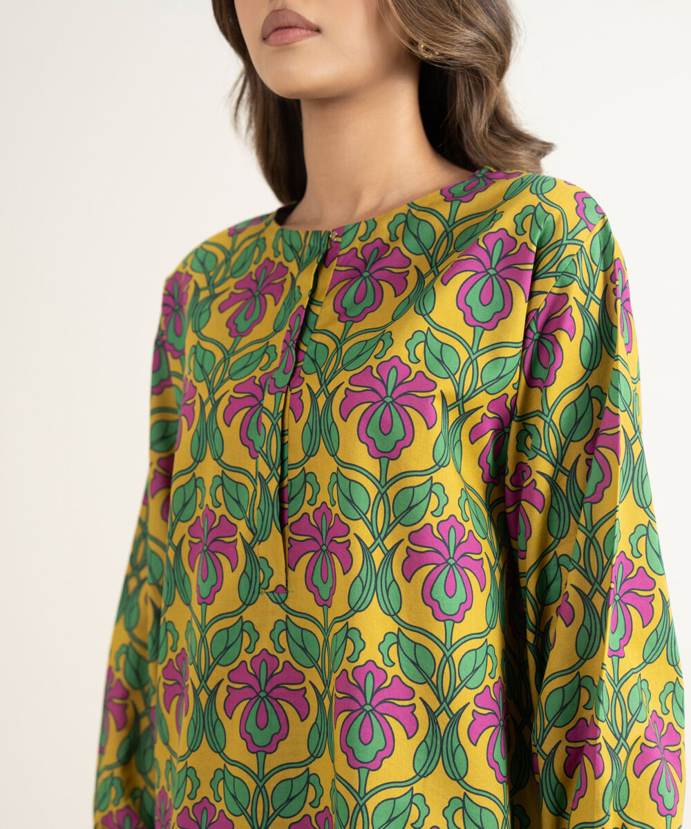 Women's Unstitched Lawn Printed Multi Shirt