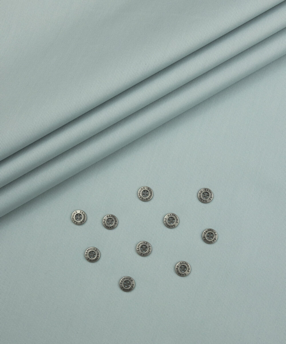 Men's Unstitched Two-Piece Mint Premium Cotton Dobby Suit