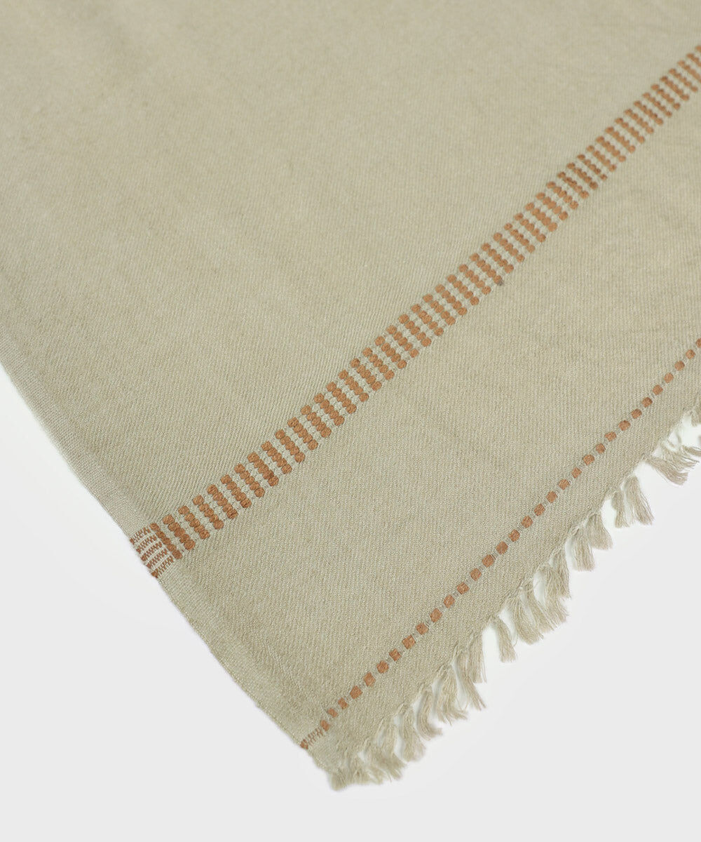 Men's Unstitched Sand Grey Premium Shawl Full Suit Fabric