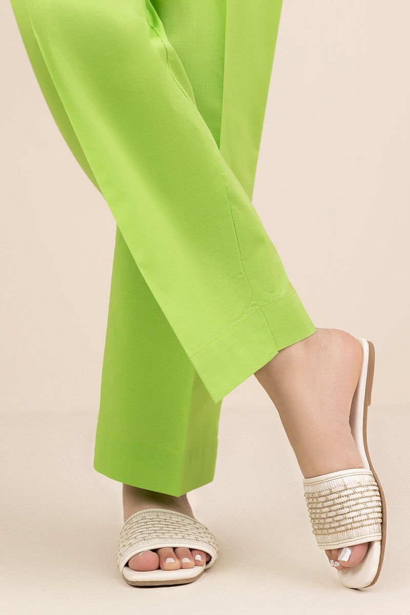 Solid Cambric Straight Pants