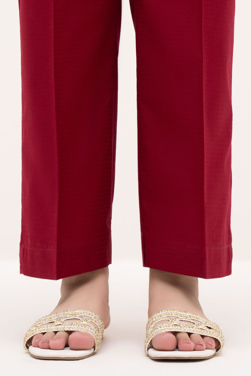 Solid Cotton Straight Pants