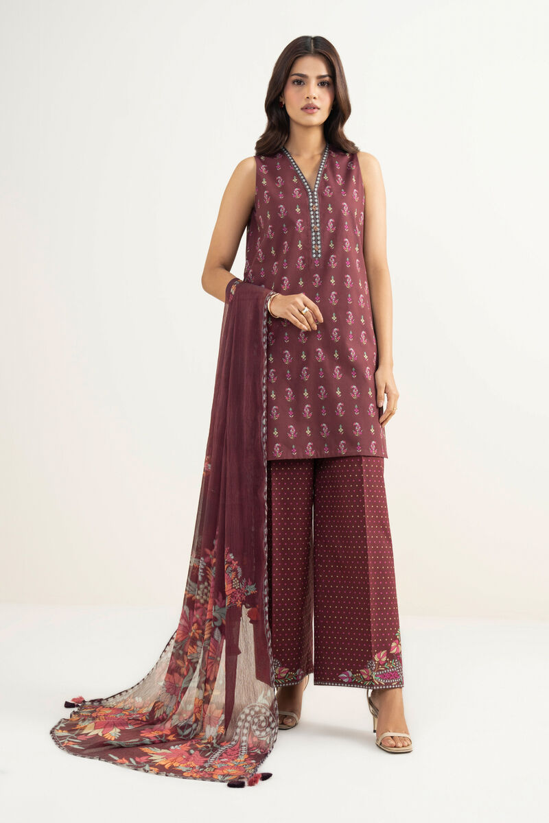 3 Piece - Printed Lawn Suit