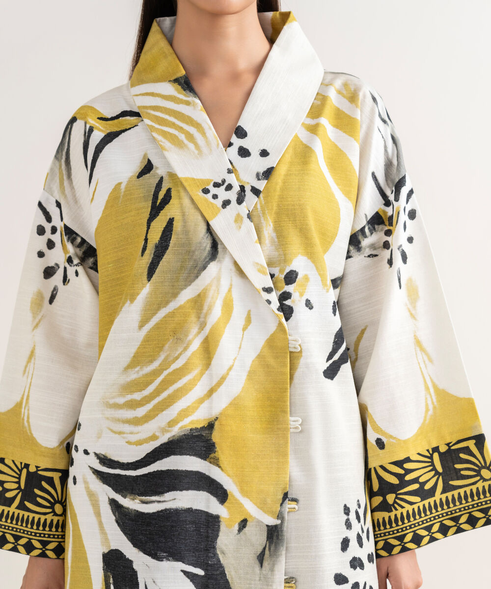 Women's Unstitched Khaddar Printed Multi Shirt