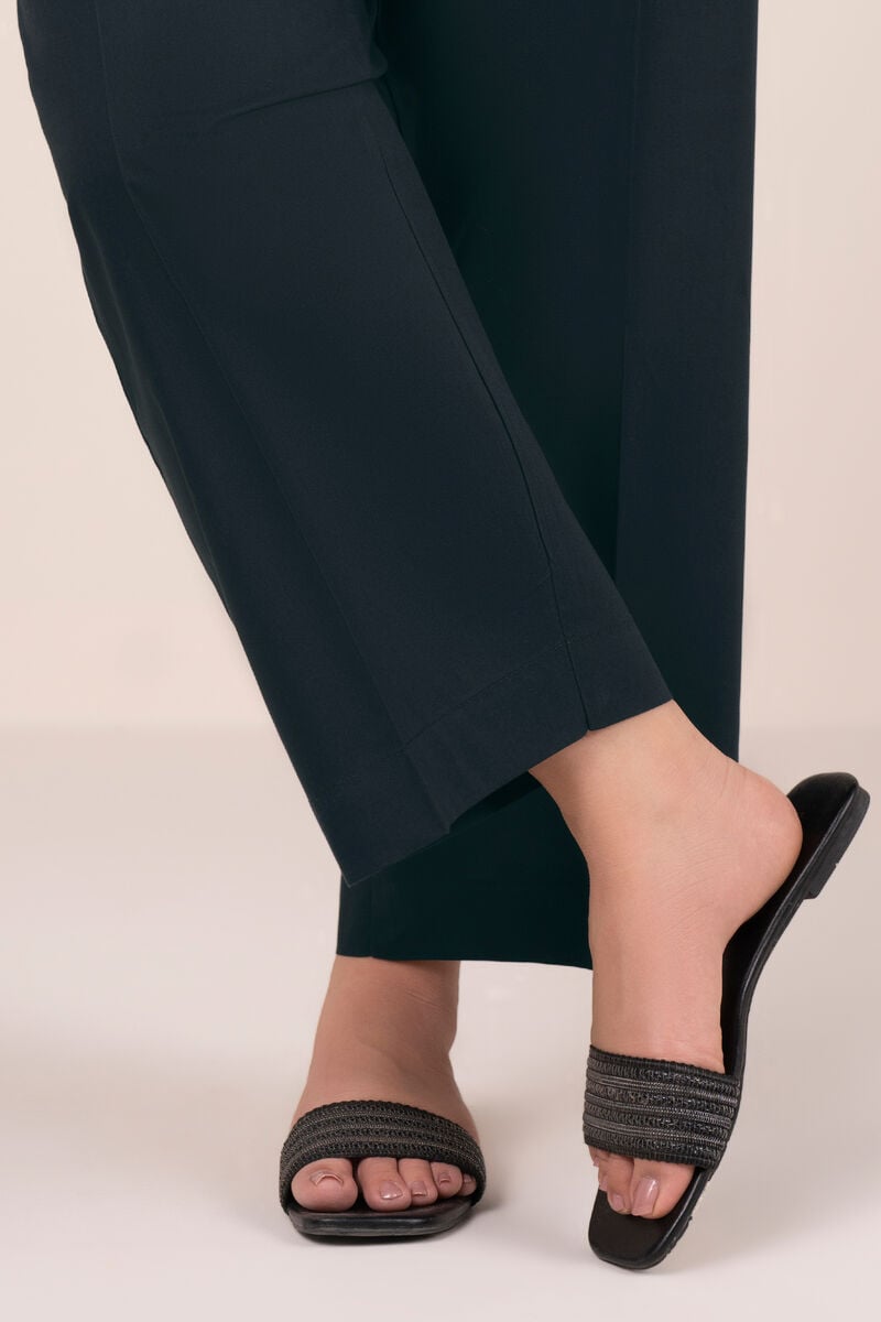 Solid Cambric Straight Pants