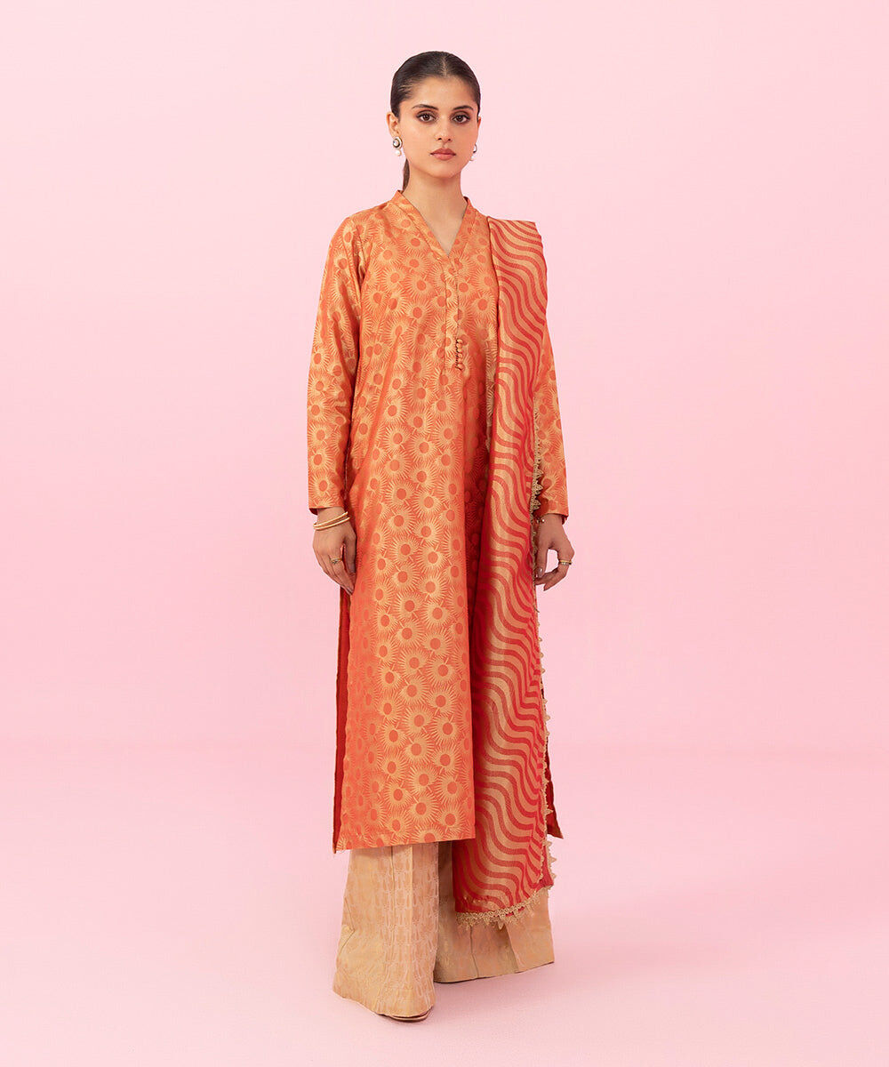 Dyed Jacquard Dupatta