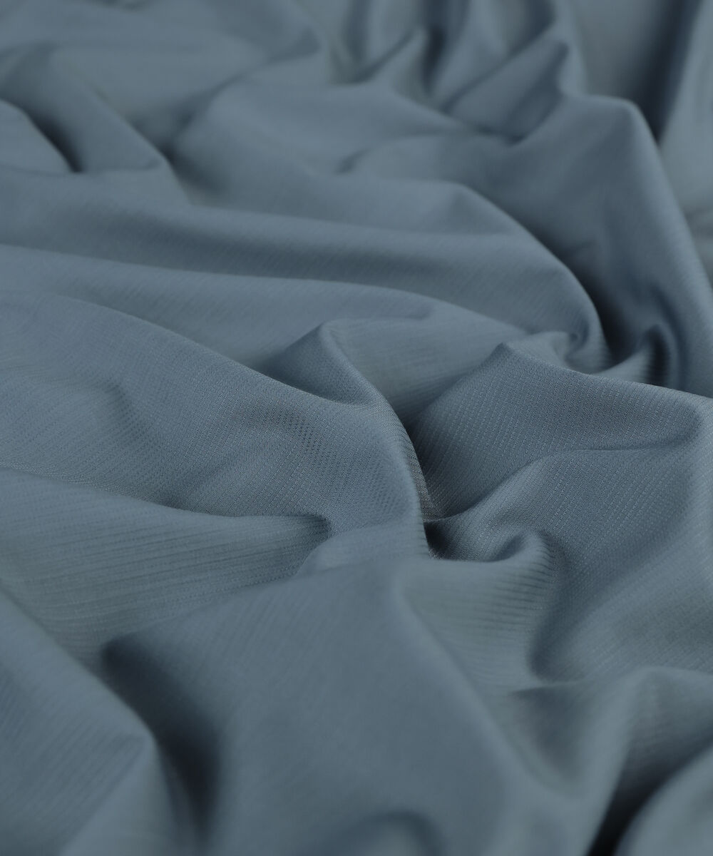 Men Unstitched Viscose Blue Grey Full Suit Fabric