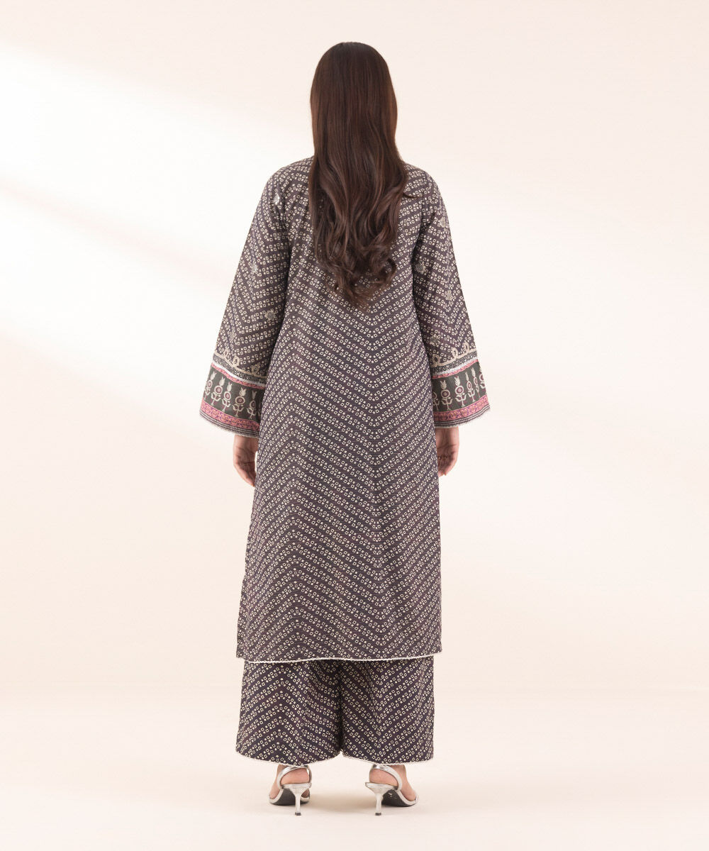 Woman - Purple Embroidered Zari Lawn Shirt