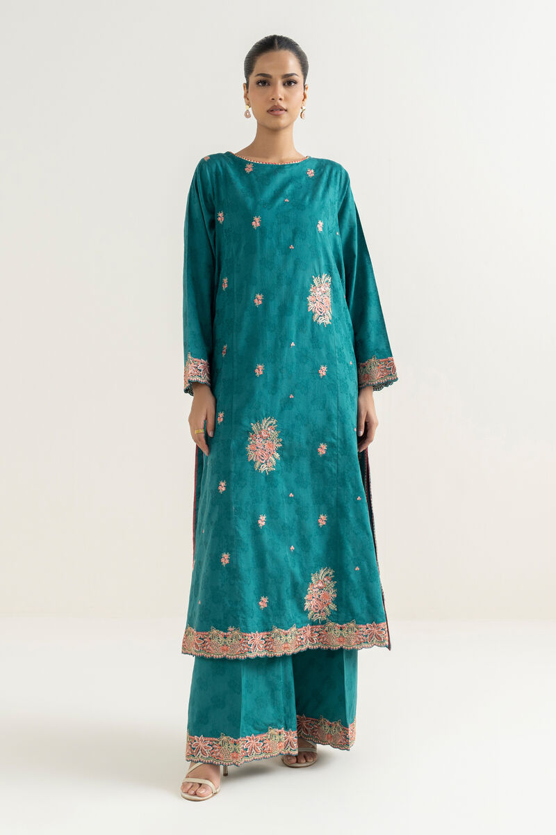 Embroidered Cotton Jacquard Shirt