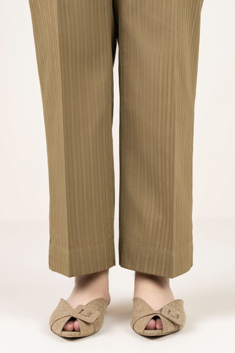 Solid Dobby Straight Pants