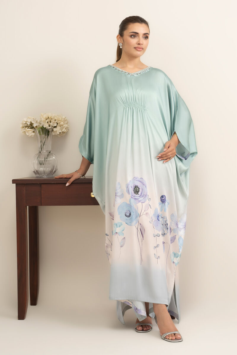 Printed Silk Kaftan