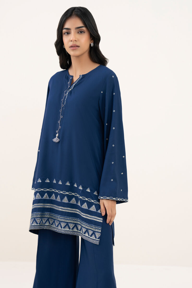 Embroidered Viscose Linen Shirt