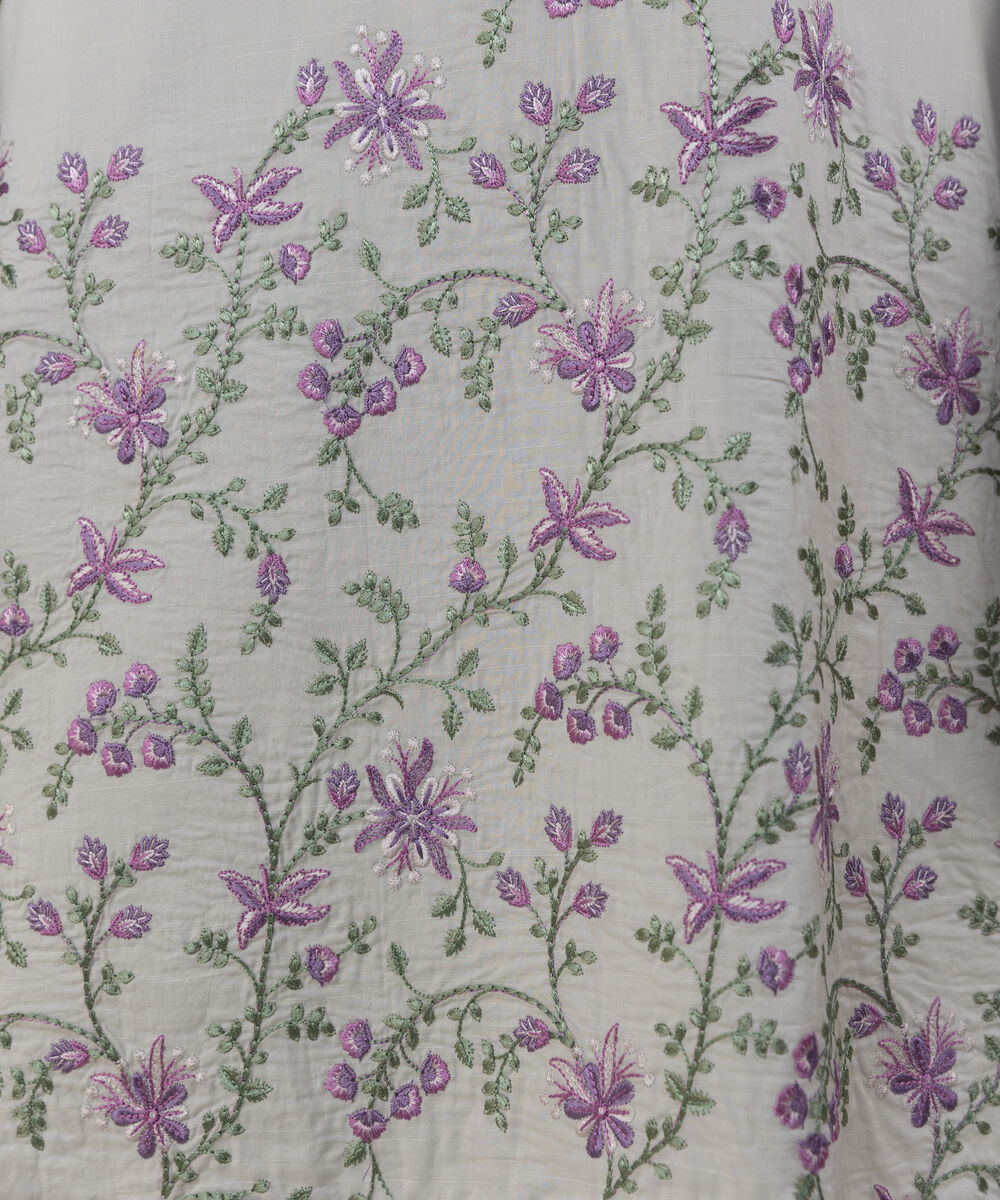 Unstitched Women's Blue Textured Lawn 3 Piece Suit