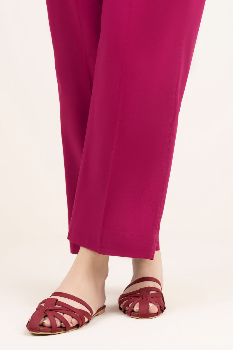 Solid Cambric Straight Pants